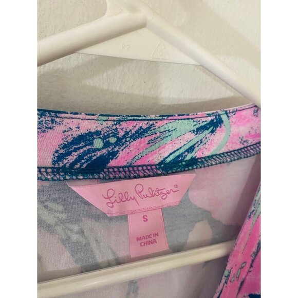Lilly Pulitzer Women's Karlie Wrap Romper In Tidal Wave - Small - Picture 2 of 13